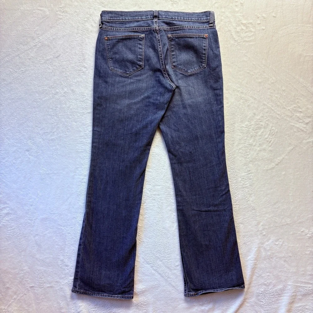 Old Navy Jeans‎ Women Sz 10 Blue Flirt Bootcut Dark Wash Denim Everyday Casual